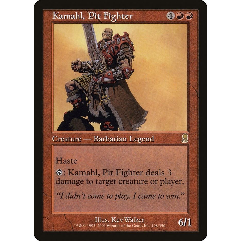 Image for Kamahl, Pit Fighter (198) (ODY) - Magic: The Gathering