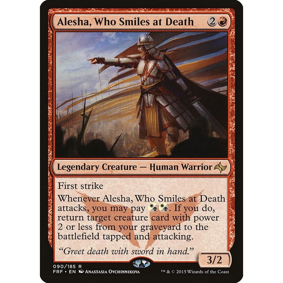 Image for Alesha, Who Smiles at Death (90) (FRF) - Magic: The Gathering