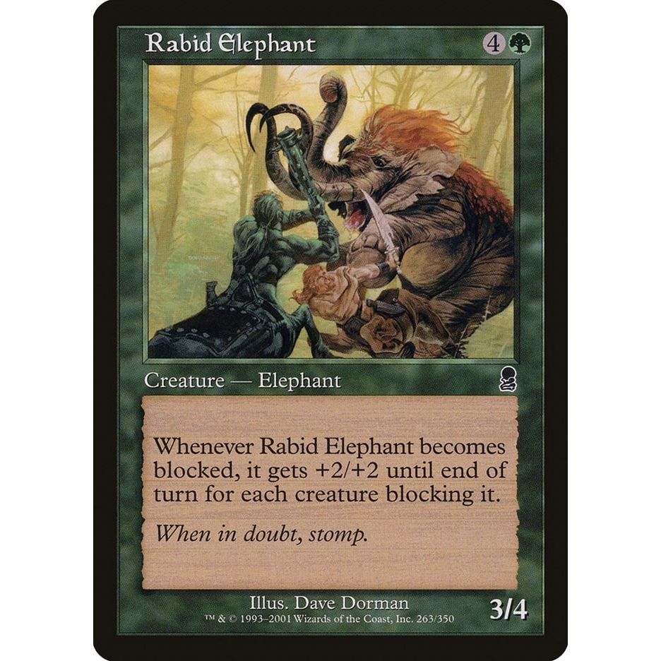 Image for Rabid Elephant (263) (ODY) - Magic: The Gathering