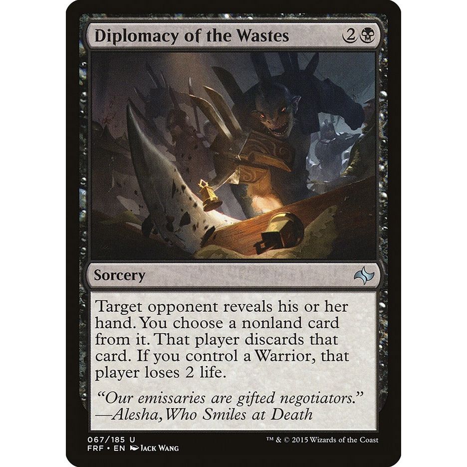 Image for Diplomacy of the Wastes (67) (FRF) - Magic: The Gathering