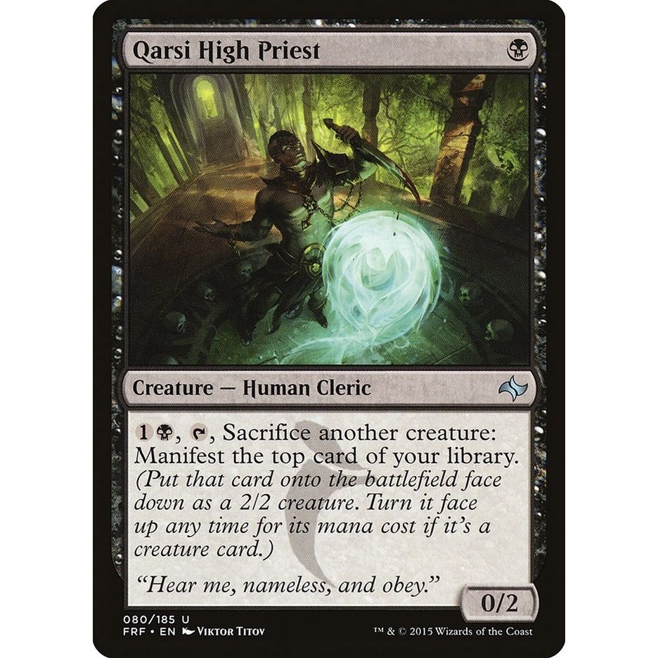 Image for Qarsi High Priest (80) (FRF) - Magic: The Gathering