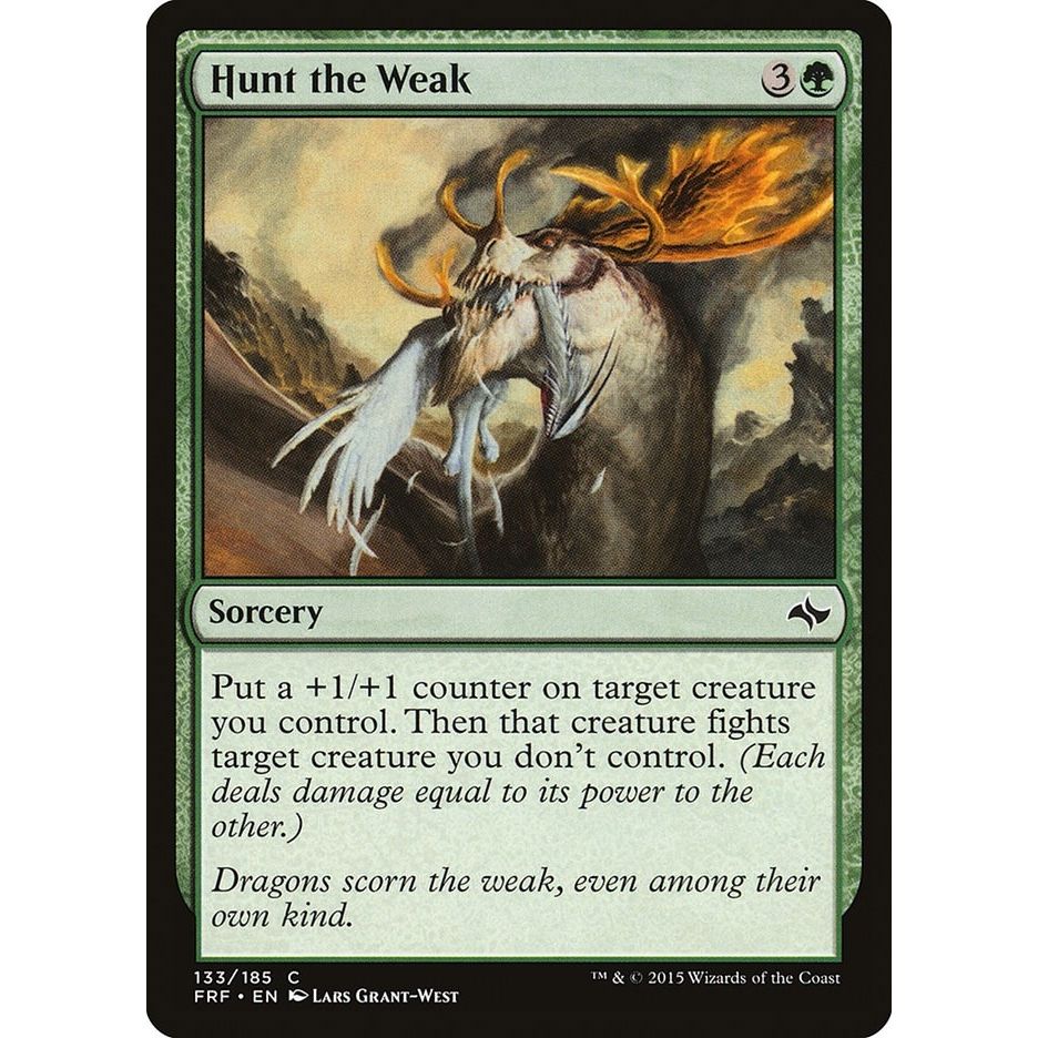 Image for Hunt the Weak (133) (FRF) - Magic: The Gathering