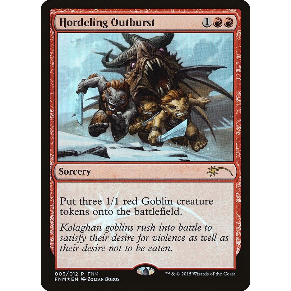 Image for Hordeling Outburst (3) (FNM) - Magic: The Gathering