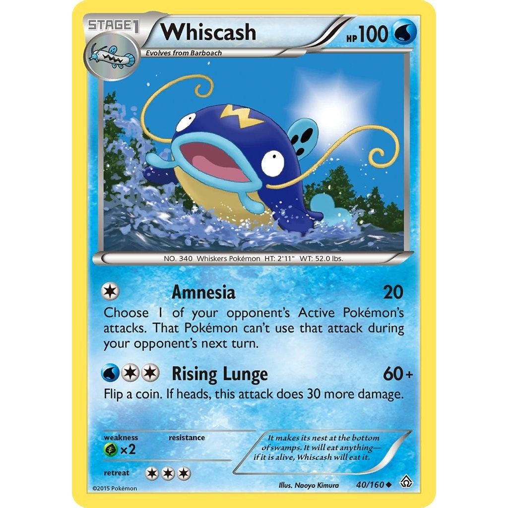 Image for Whiscash (40/160) (PRC) - Pokemon