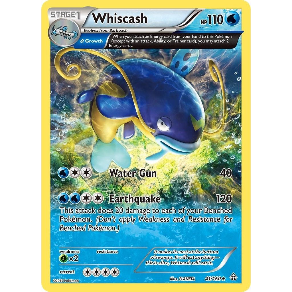 Image for Whiscash (Alpha) (41/160) (PRC) - Pokemon