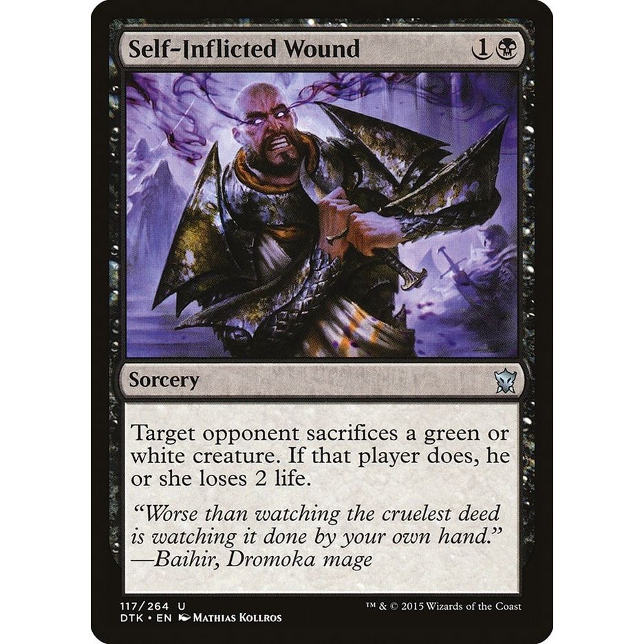 Image for Self-Inflicted Wound (117) (DTK) - Magic: The Gathering