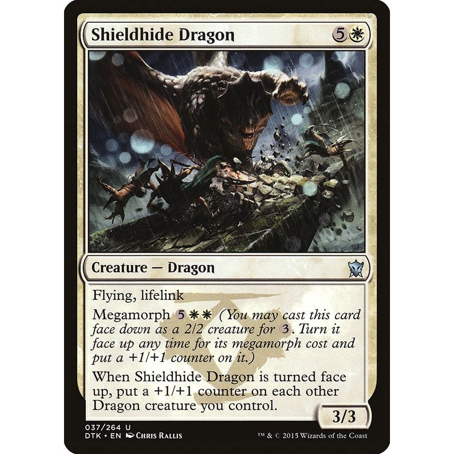 Image for Shieldhide Dragon (37) (DTK) - Magic: The Gathering