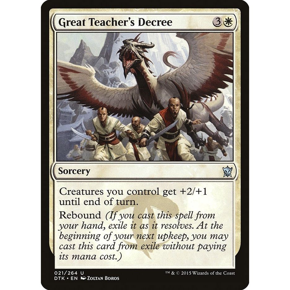 Image for Great Teacher's Decree (21) (DTK) - Magic: The Gathering