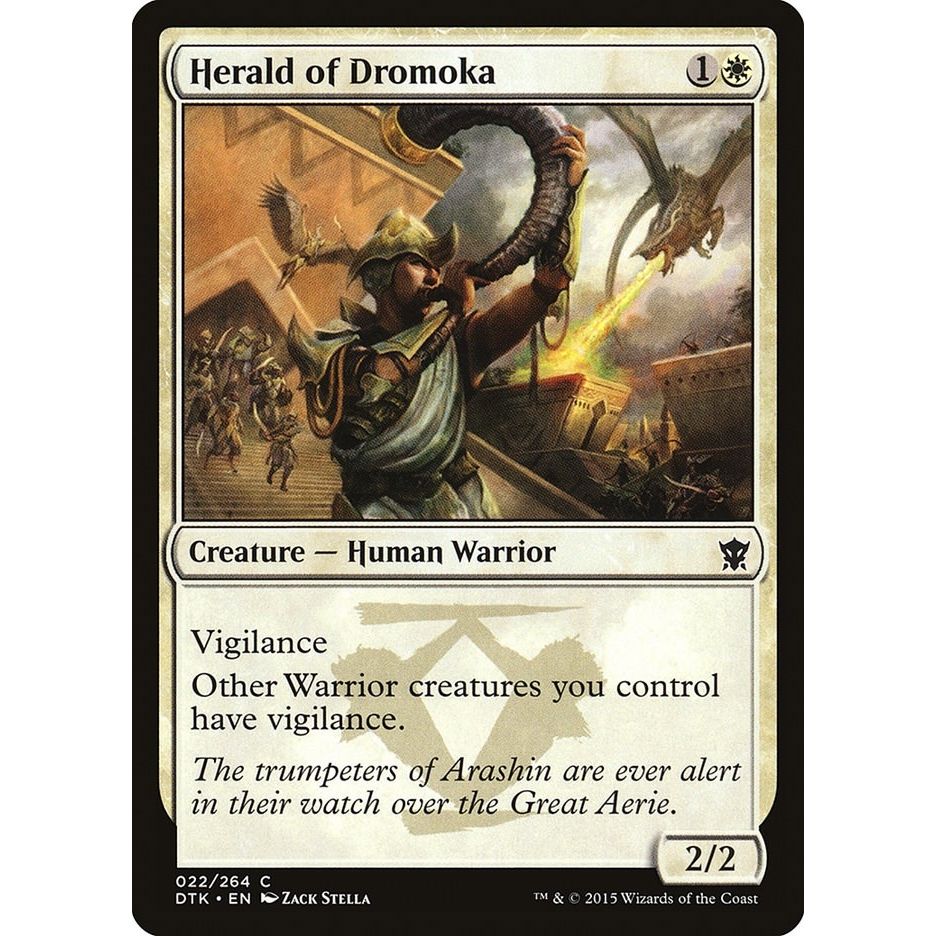 Image for Herald of Dromoka (22) (DTK) - Magic: The Gathering