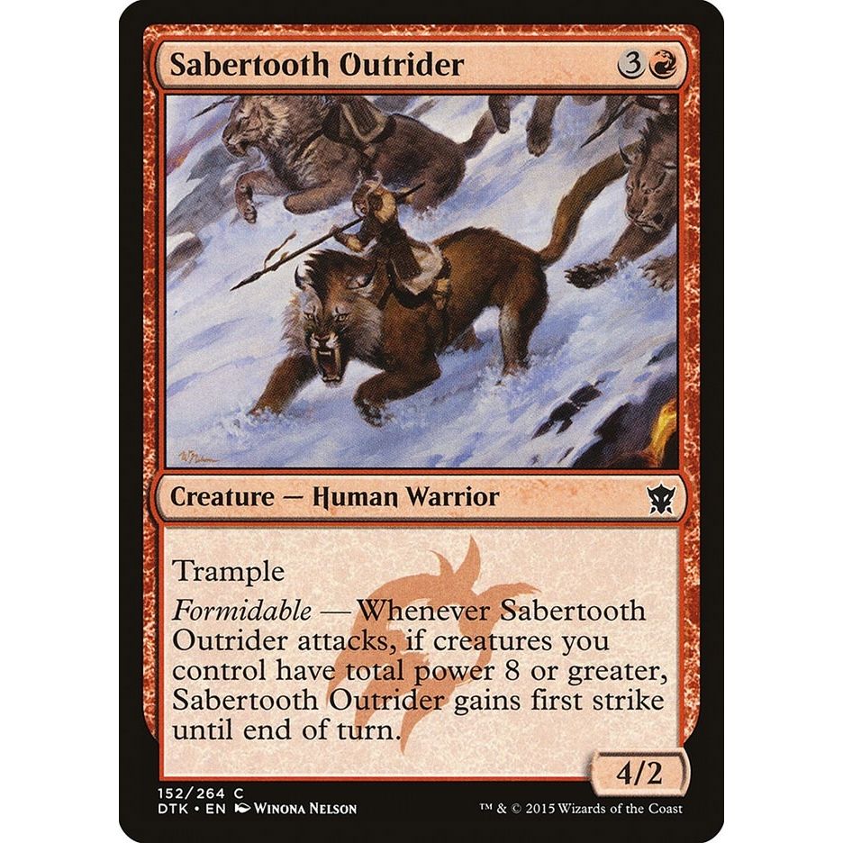Image for Sabertooth Outrider (152) (DTK) - Magic: The Gathering