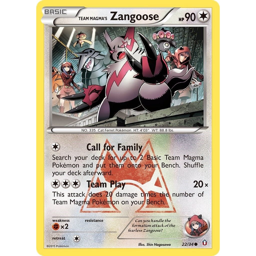 Image for Team Magma's Zangoose (22/34) (DCR) - Pokemon