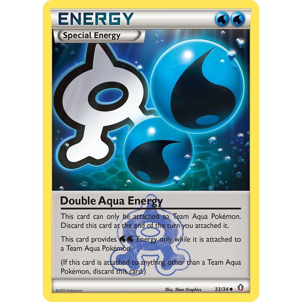 Image for Double Aqua Energy (33/34) (DCR) - Pokemon
