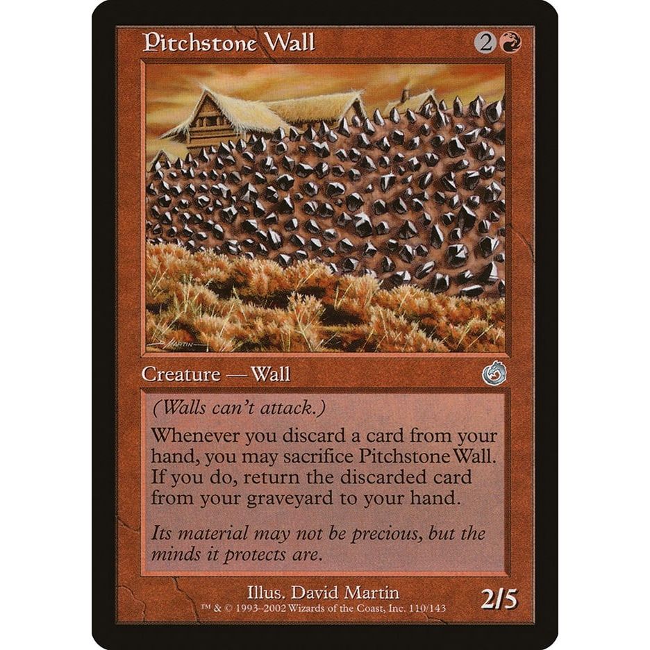 Image for Pitchstone Wall (110) (TOR) - Magic: The Gathering