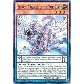 Image for Zefraxi, Treasure of the Yang Zing (CROS-EN024) (CROS) - YuGiOh