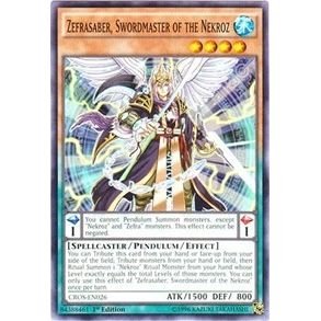 Image for Zefrasaber, Swordmaster of the Nekroz (CROS-EN026) (CROS) - YuGiOh