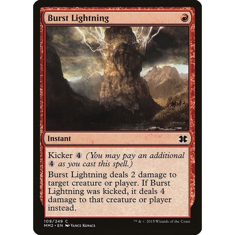 Image for Burst Lightning (109) (MM2) - Magic: The Gathering