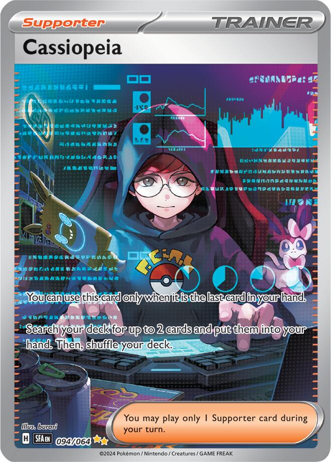 Cassiopeia SIR 2024 2024 Pokemon Scarlet and Violet Shrouded Fable BGS 9.5