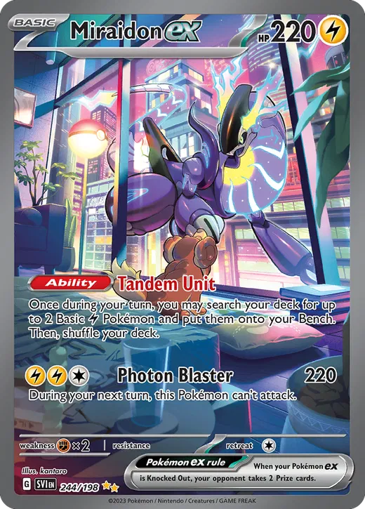 MIRAIDON ex SPECIAL ILLUSTRATION RARE 2023 POKEMON SVI EN-SCARLET & VIOLET PSA GEM MT 10