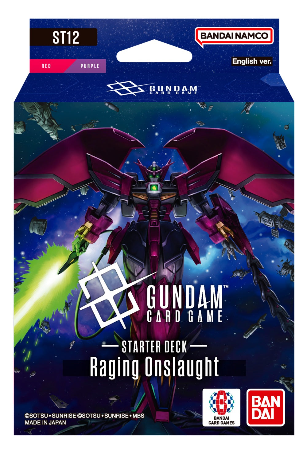 GUNDAM CG ST-12 RAGING ONSLAUGHT STARTER DECK