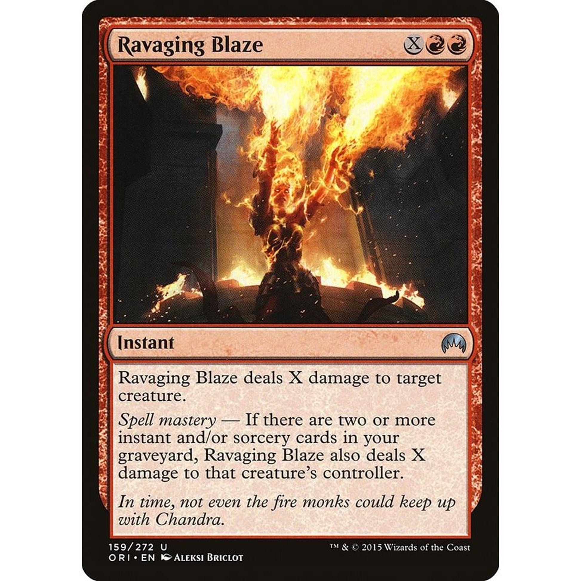 Image for Ravaging Blaze (159) (ORI) - Magic: The Gathering