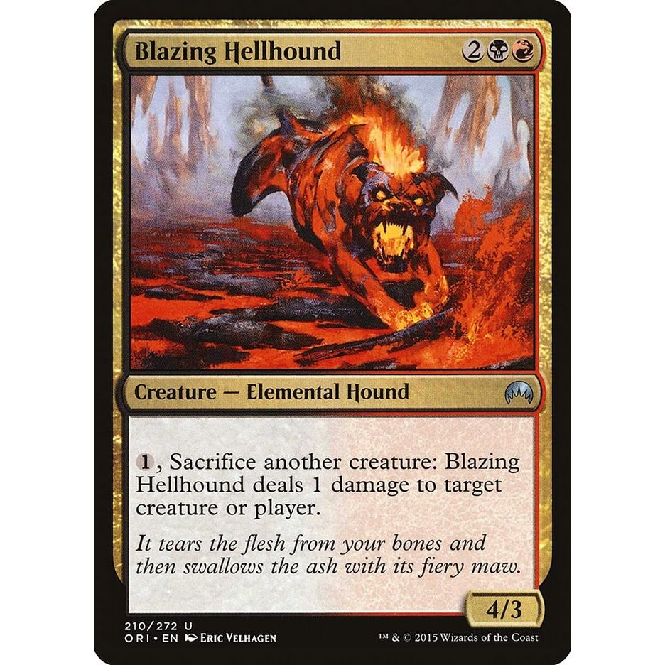 Image for Blazing Hellhound (210) (ORI) - Magic: The Gathering