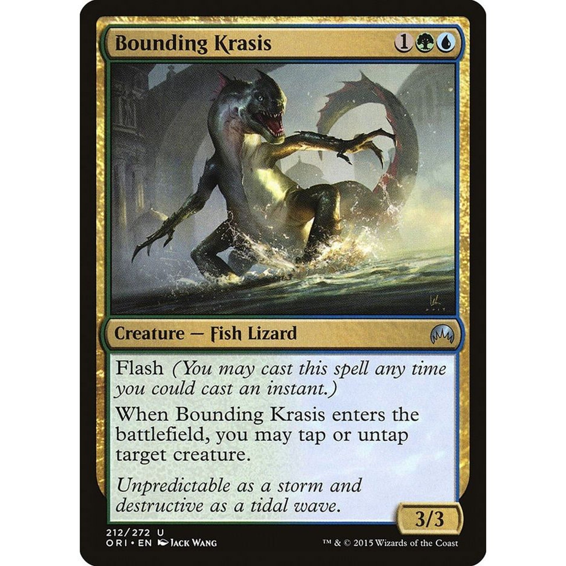 Image for Bounding Krasis (212) (ORI) - Magic: The Gathering