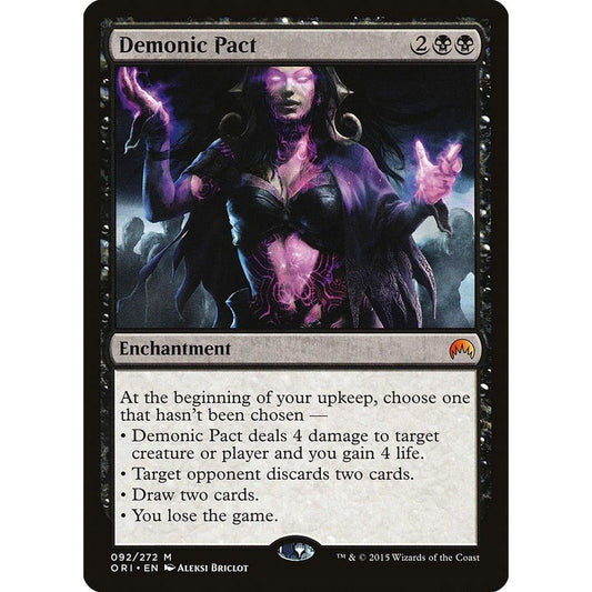 Image for Demonic Pact (92) (ORI) - Magic: The Gathering
