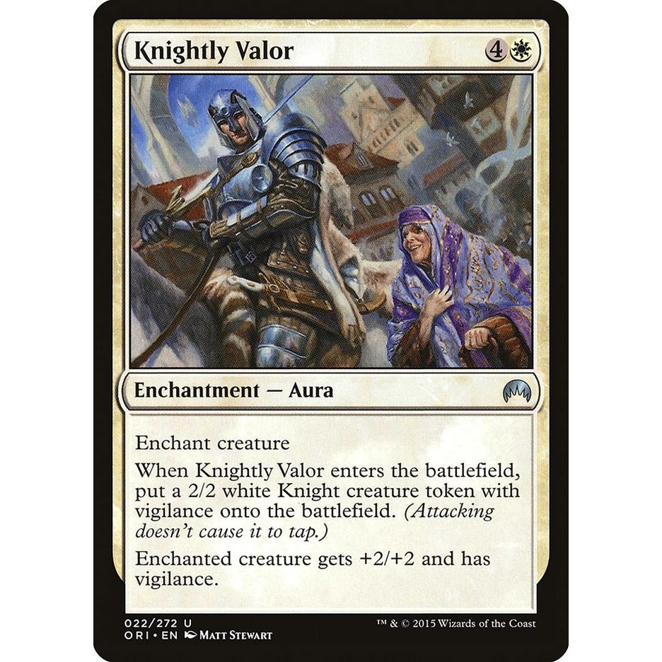 Image for Knightly Valor (22) (ORI) - Magic: The Gathering