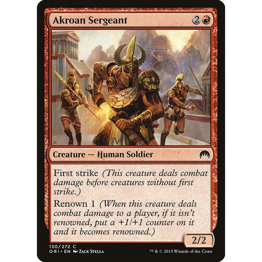 Image for Akroan Sergeant (130) (ORI) - Magic: The Gathering