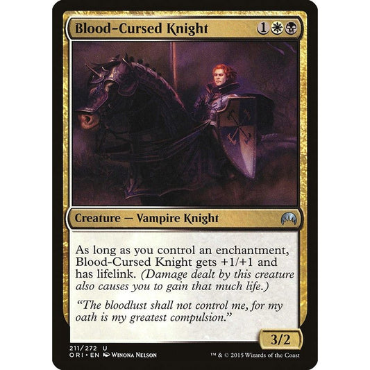 Image for Blood-Cursed Knight (211) (ORI) - Magic: The Gathering