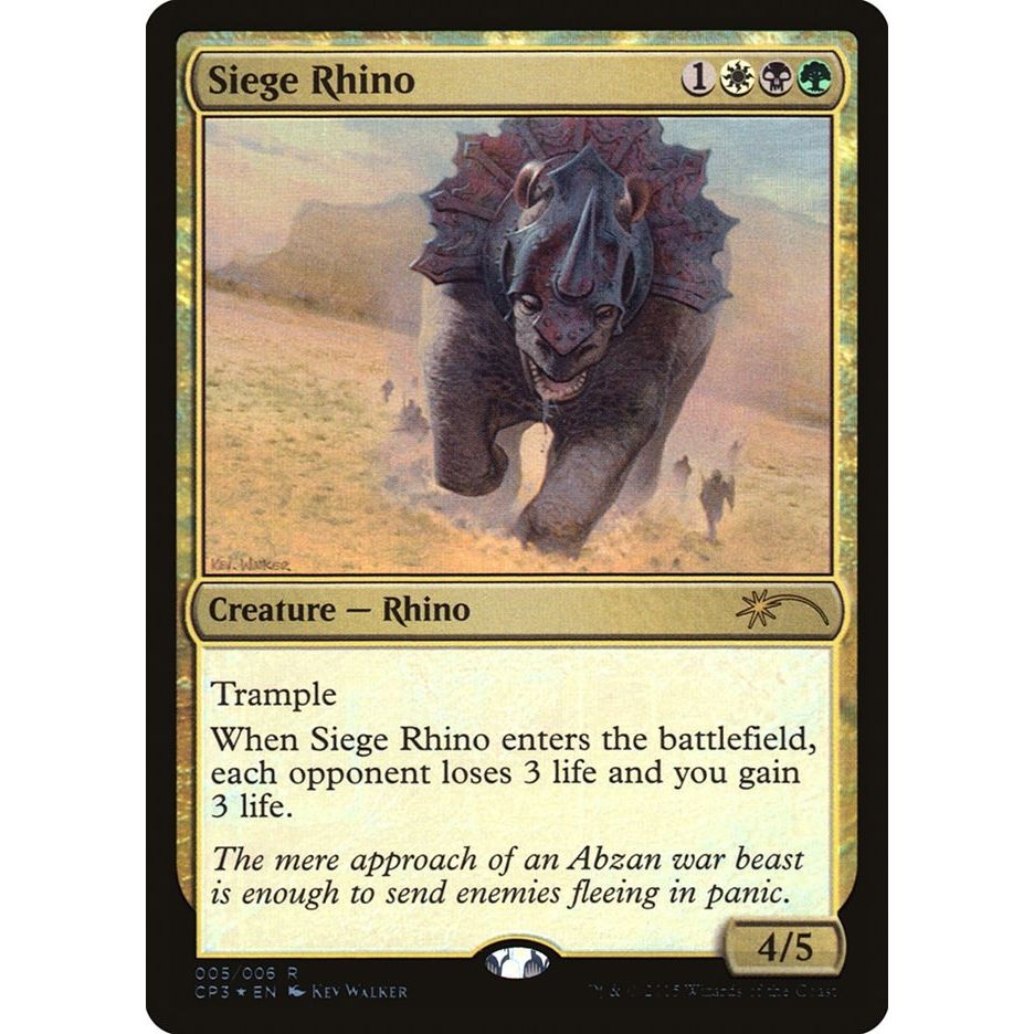 Image for Siege Rhino (5) (UMP) - Magic: The Gathering
