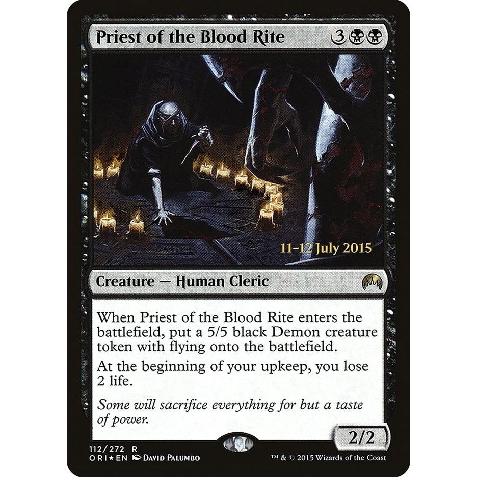 Image for Priest of the Blood Rite (112) (PRE) - Magic: The Gathering