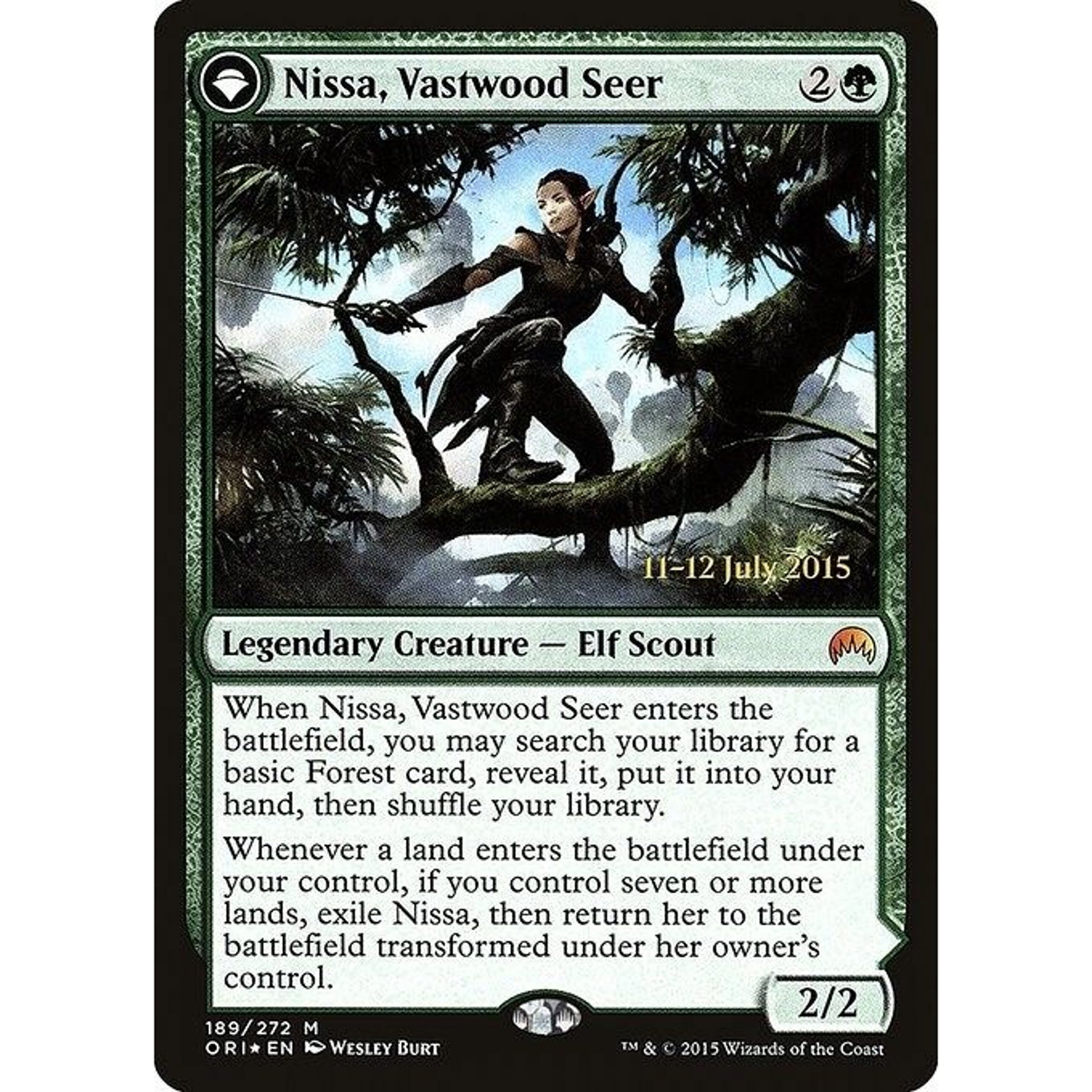 Image for Nissa, Vastwood Seer (189) (PRE) - Magic: The Gathering
