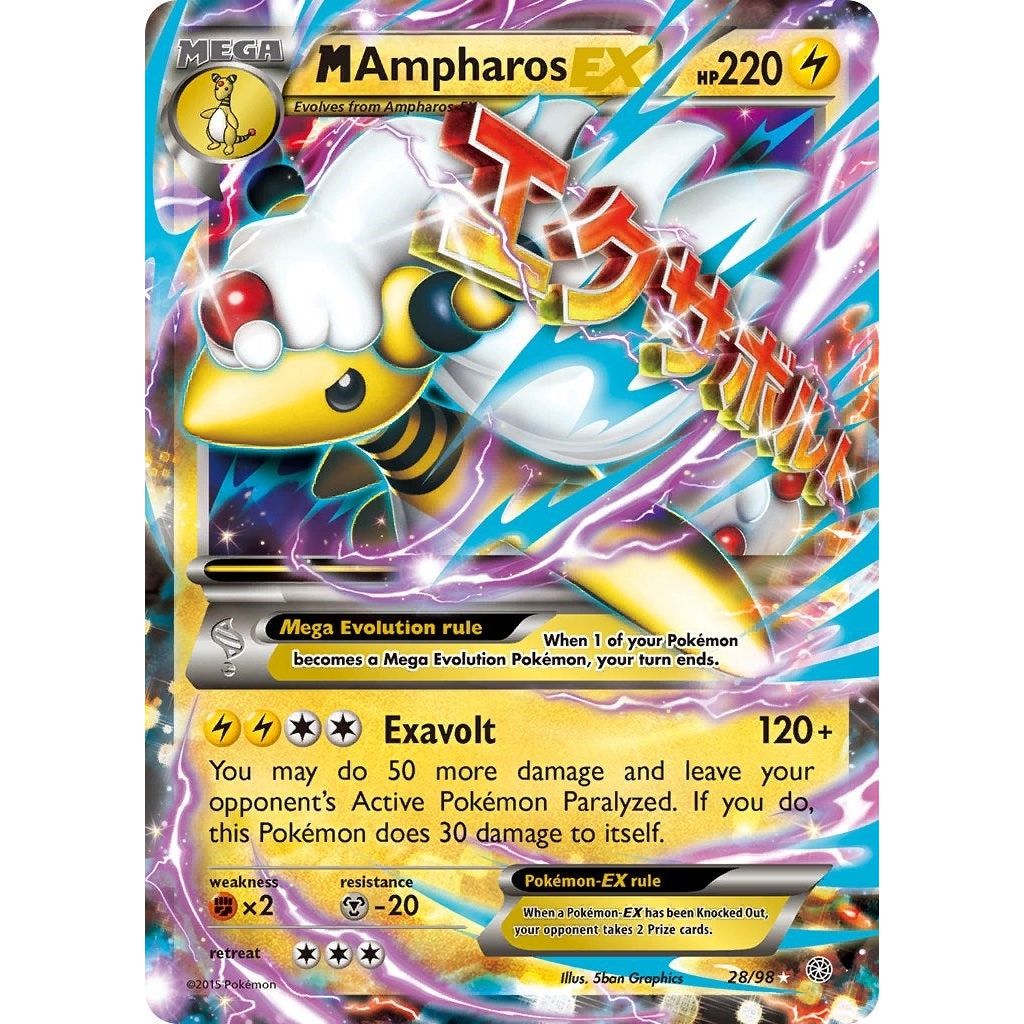 Image for M Ampharos EX (28/98) (AOR) - Pokemon