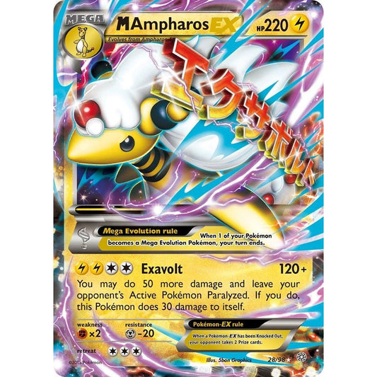 Image for M Ampharos EX (28/98) (AOR) - Pokemon