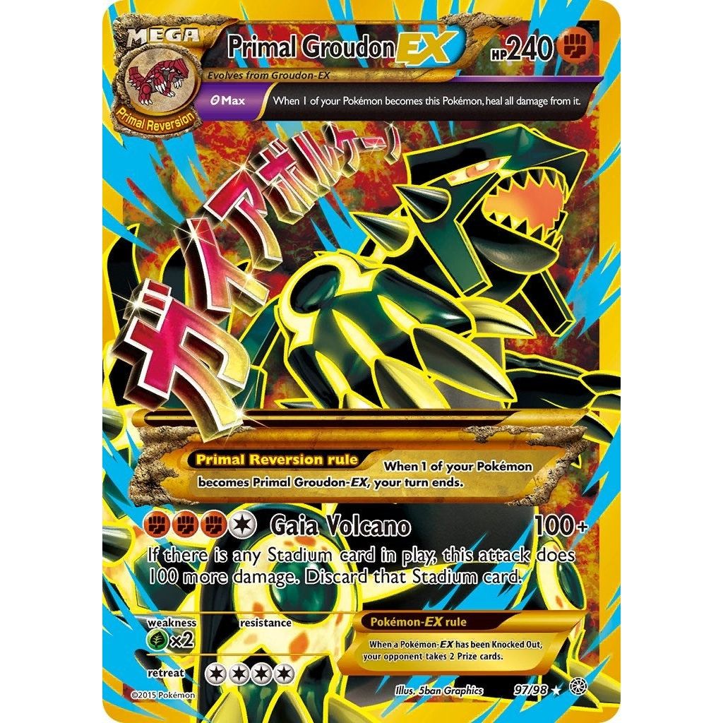 Image for Primal Groudon EX (Shiny Full Art) (97/98) (AOR) - Pokemon