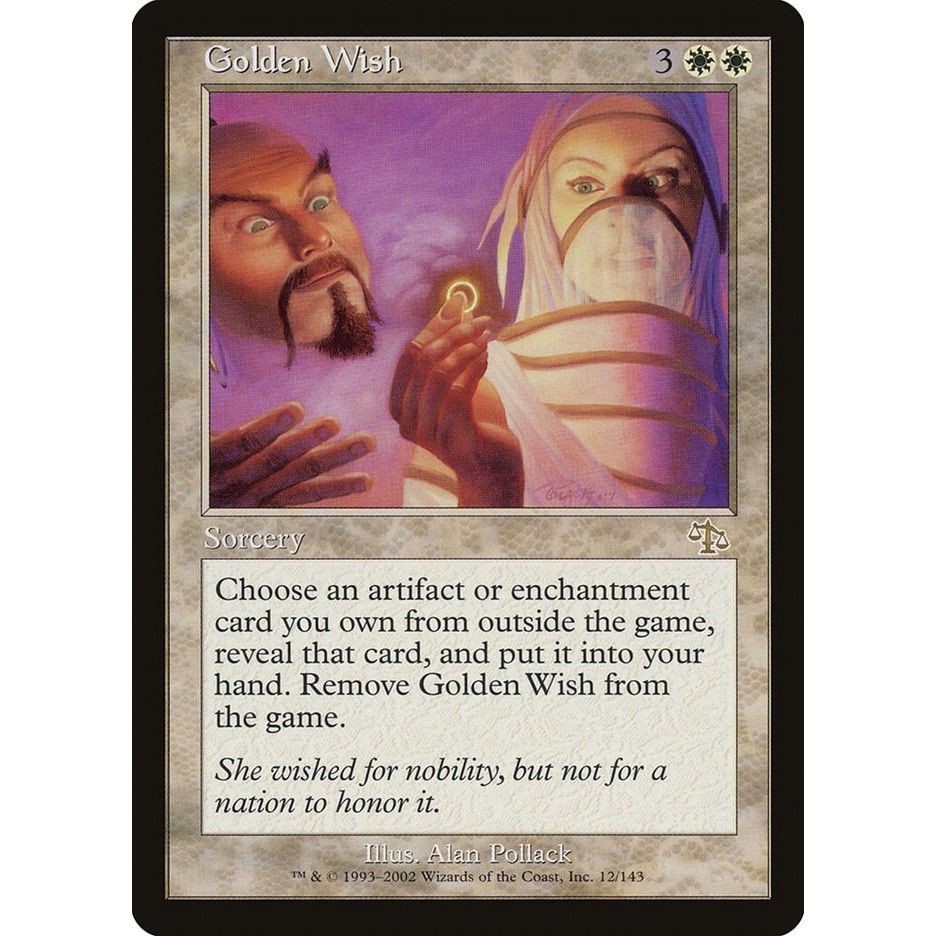Image for Golden Wish (12) (JUD) - Magic: The Gathering