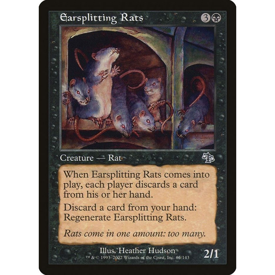 Image for Earsplitting Rats (65) (JUD) - Magic: The Gathering