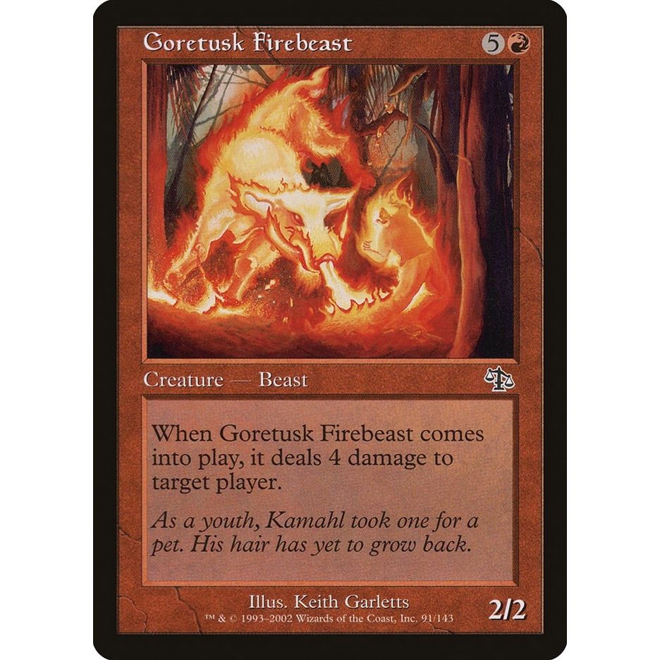 Image for Goretusk Firebeast (91) (JUD) - Magic: The Gathering