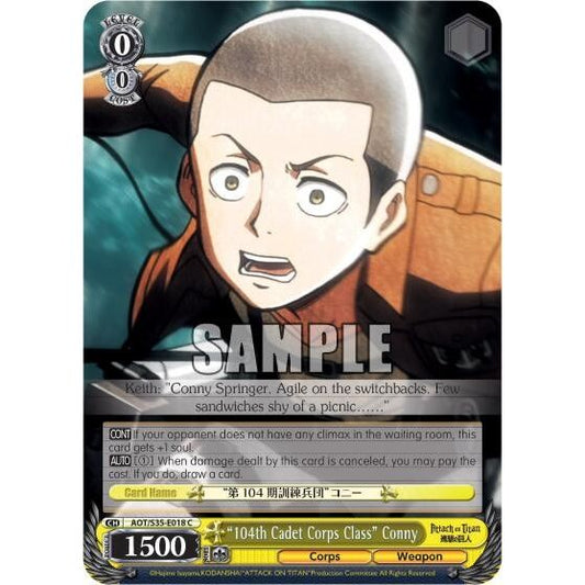 Image for "104th Cadet Corps Class" Conny (AOT/S35-E018 C) (AOT/S35) - Weiss Schwarz