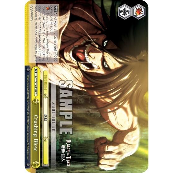 Image for Crushing Blow (AOT/S35-E030 CC) (AOT/S35) - Weiss Schwarz