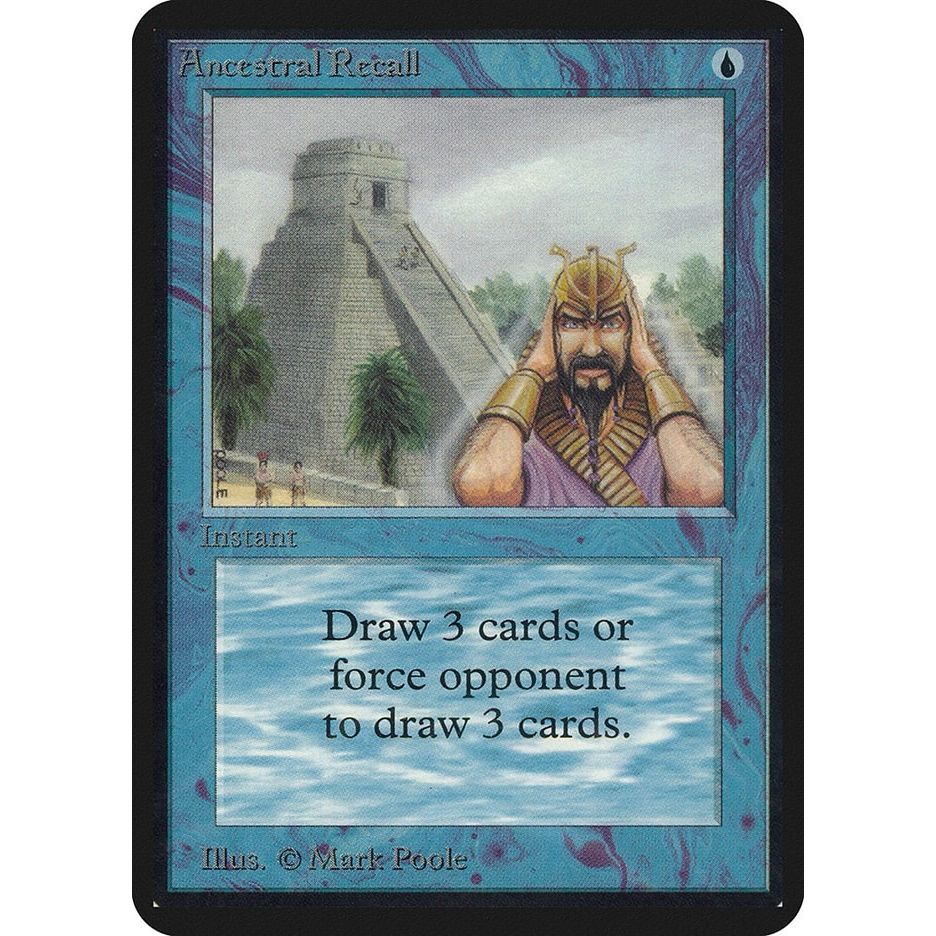 Image for Ancestral Recall (LEA) - Magic: The Gathering
