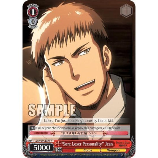 Image for "Sore Loser Personality" Jean (AOT/S35-E078 C) (AOT/S35) - Weiss Schwarz