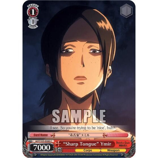 Image for "Sharp Tongue" Ymir (AOT/S35-E080 C) (AOT/S35) - Weiss Schwarz