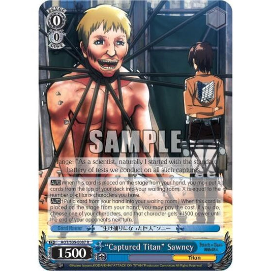 Image for "Captured Titan" Sawney (AOT/S35-E087 R) (AOT/S35) - Weiss Schwarz
