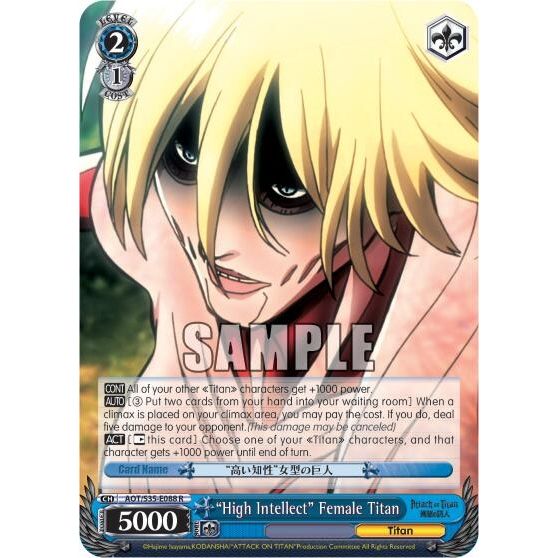 Image for "High Intellect" Female Titan (AOT/S35-E088 R) (AOT/S35) - Weiss Schwarz