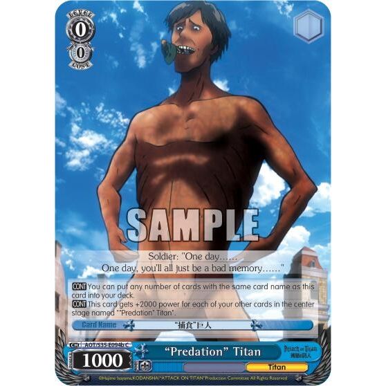 Image for "Predation" Titan (B) (AOT/S35-E094b C) (AOT/S35) - Weiss Schwarz