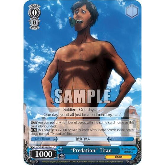 Image for "Predation" Titan (B) (AOT/S35-E094b C) (AOT/S35) - Weiss Schwarz