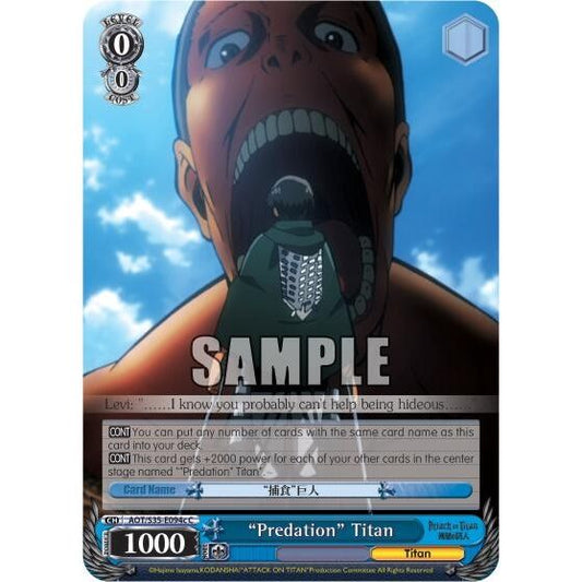 Image for "Predation" Titan (C) (AOT/S35-E094c C) (AOT/S35) - Weiss Schwarz