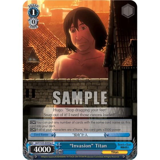 Image for "Invasion" Titan (A) (AOT/S35-E095a C) (AOT/S35) - Weiss Schwarz